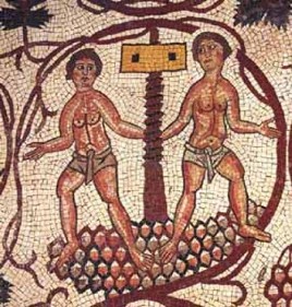 mosaico romano torchiatura